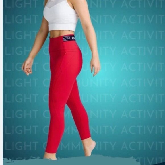 NWOT Zyia Red Banded Luxe Rendezvous Legging 7/8 24" Size 14-16 - Picture 2 of 13